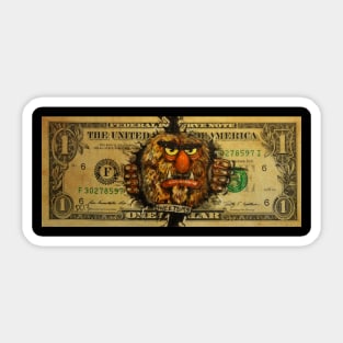 MONEY - MUPPETS SHOWS  Sweetums Sticker